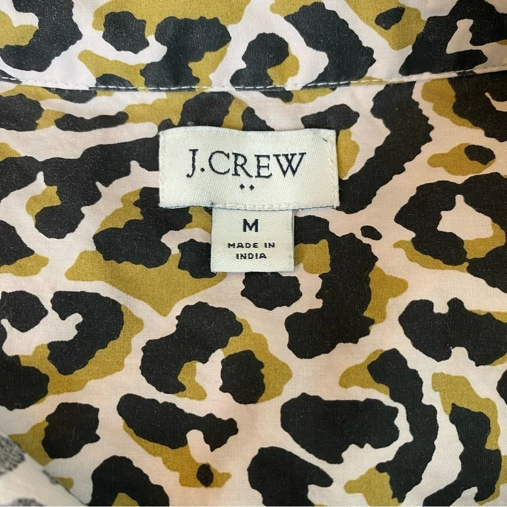 J. Crew Leopard Print Button-Up Shirt